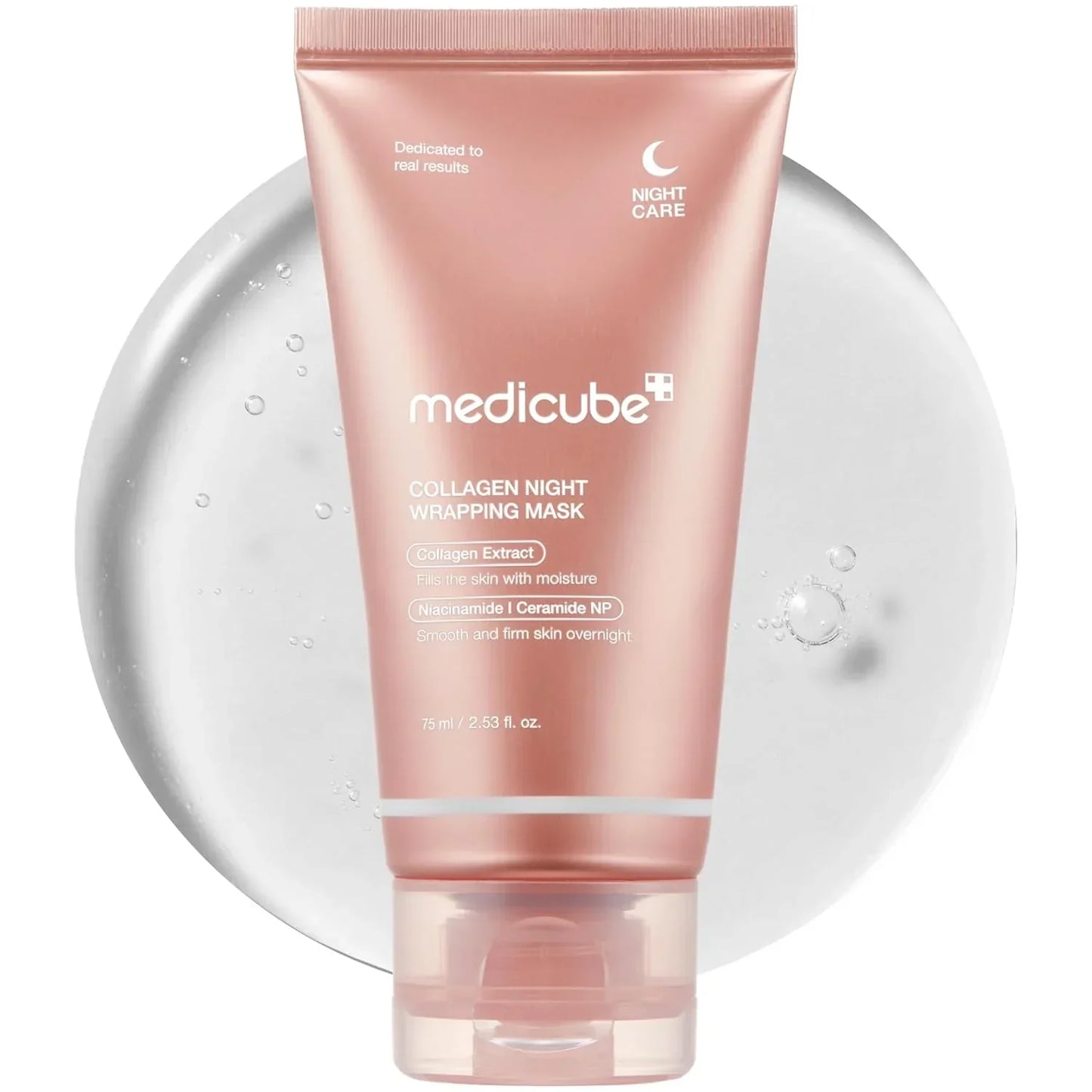 Medicube Bio Collagen Hydrating Face Mask – Overnight Hydrogel Formula for Glowing, Firm & Smooth Skin (75gram Tube)